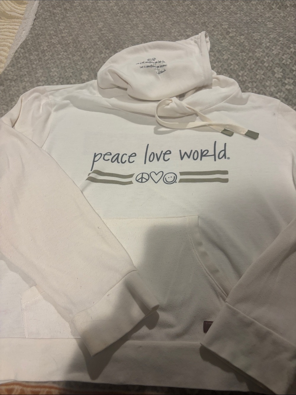 Peace Love World Hoodie